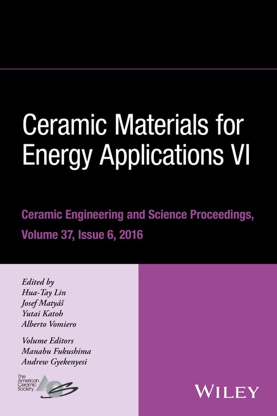 Front cover_Ceramic Materials for Energy Applications VI, Volume 37, Issue 6