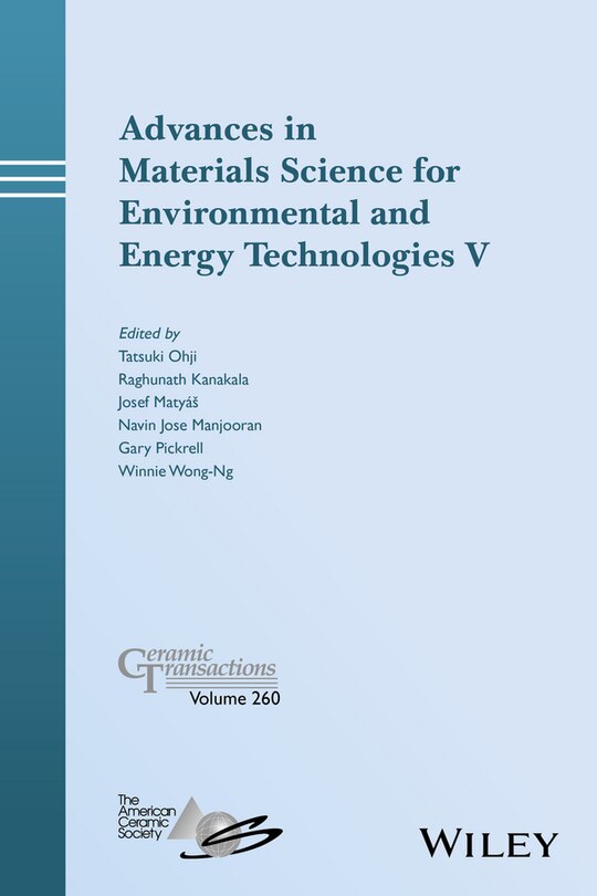 Couverture_Advances in Materials Science for Environmental and Energy Technologies V