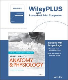 Principles of Anatomy and Physiology, 15e WileyPLUS Registration Card + Loose-leaf Print Companion