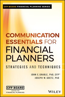 Front cover_Communication Essentials for Financial Planners
