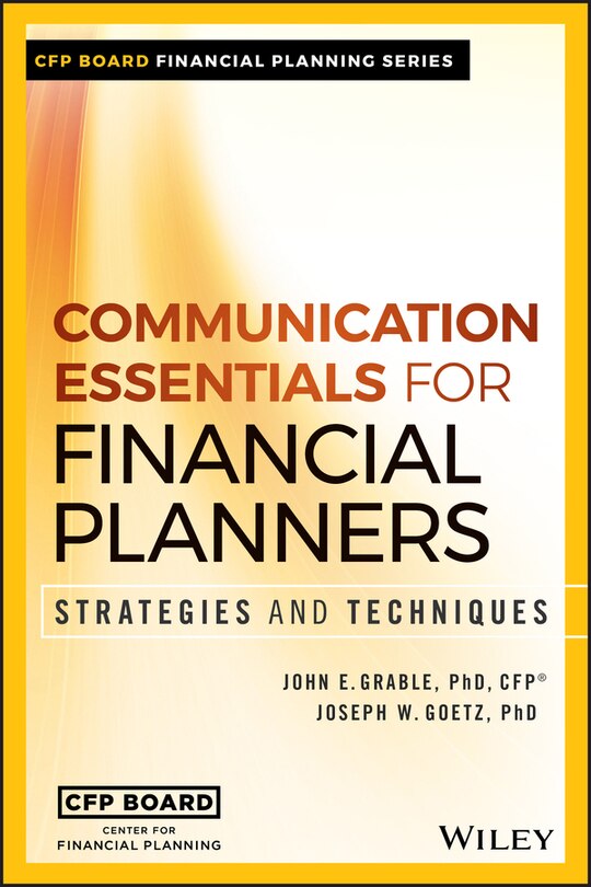 Front cover_Communication Essentials for Financial Planners