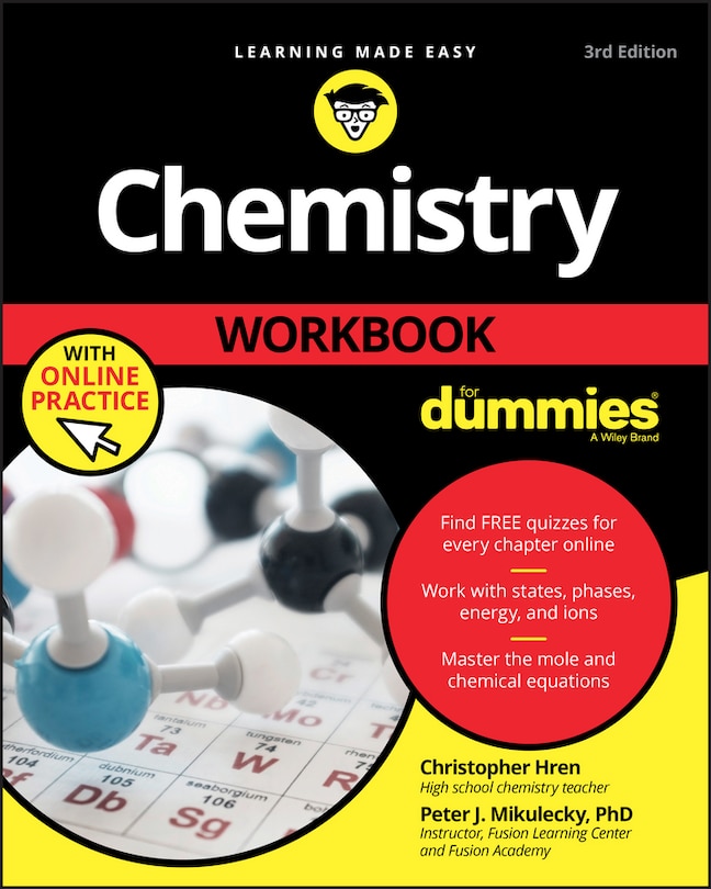 Front cover_Chemistry Workbook For Dummies With Online Practice