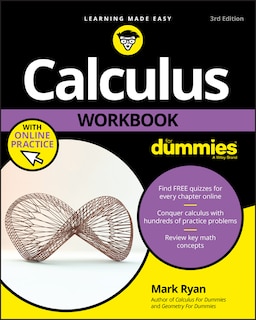 Front cover_Calculus Workbook For Dummies With Online Practice
