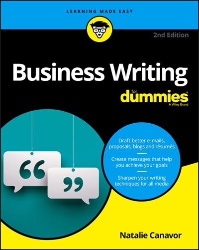 Front cover_Business Writing For Dummies