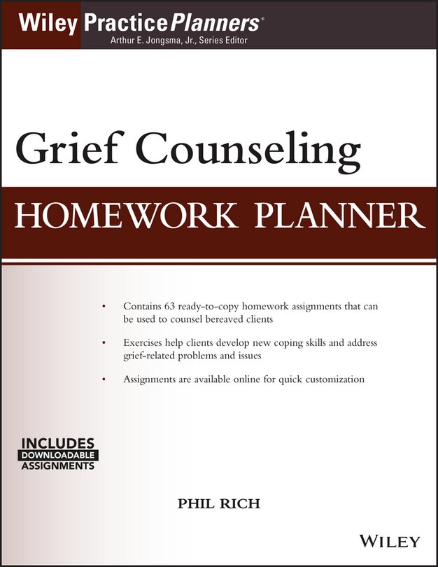Front cover_Grief Counseling Homework Planner, (with Download)