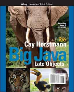 Big Java: Late Objects by Cay S. Horstmann