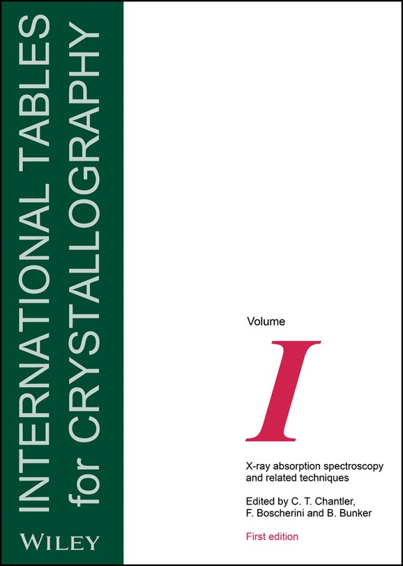 Couverture_International Tables for Crystallography, Volume I
