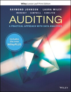 Auditing: A Practical Approach with Data Analytics, WileyPLUS Card with Loose-leaf Set