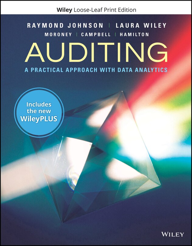 Auditing: A Practical Approach with Data Analytics, WileyPLUS Card with Loose-leaf Set