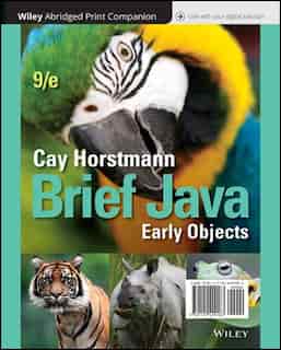 Brief Java: Early Objects by Cay S. Horstmann