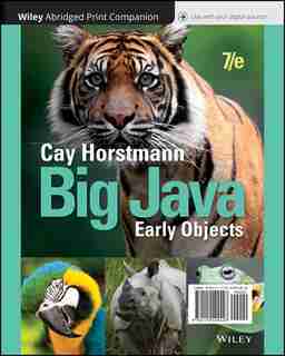 Big Java: Early Objects by Cay S. Horstmann