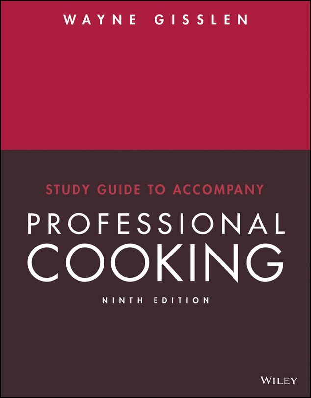 Front cover_Professional Cooking, 9e Study Guide