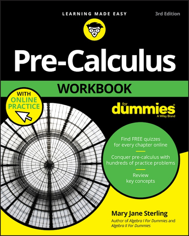 Front cover_Pre-Calculus Workbook For Dummies