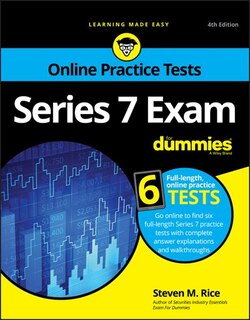 Couverture_Series 7 Exam For Dummies With Online Practice Tests