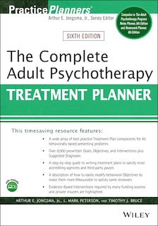 Couverture_The Complete Adult Psychotherapy Treatment Planner