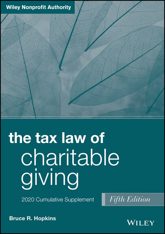 Front cover_The Tax Law Of Charitable Giving