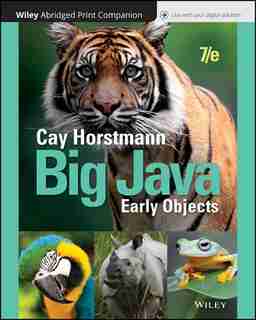 Big Java: Early Objects by Cay S. Horstmann
