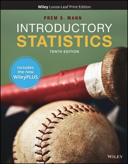 Front cover_Introductory Statistics, 10e WileyPLUS Card with Loose-leaf Set Single Term