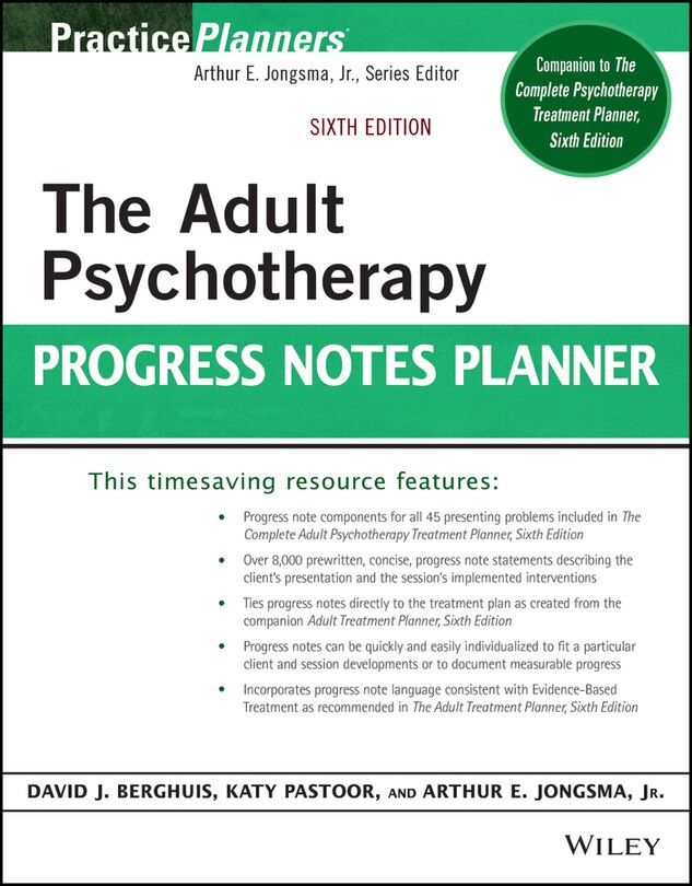 Couverture_The Adult Psychotherapy Progress Notes Planner