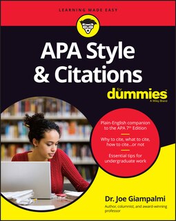 Front cover_Apa Style & Citations For Dummies