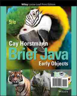 Brief Java: Early Objects by Cay S. Horstmann