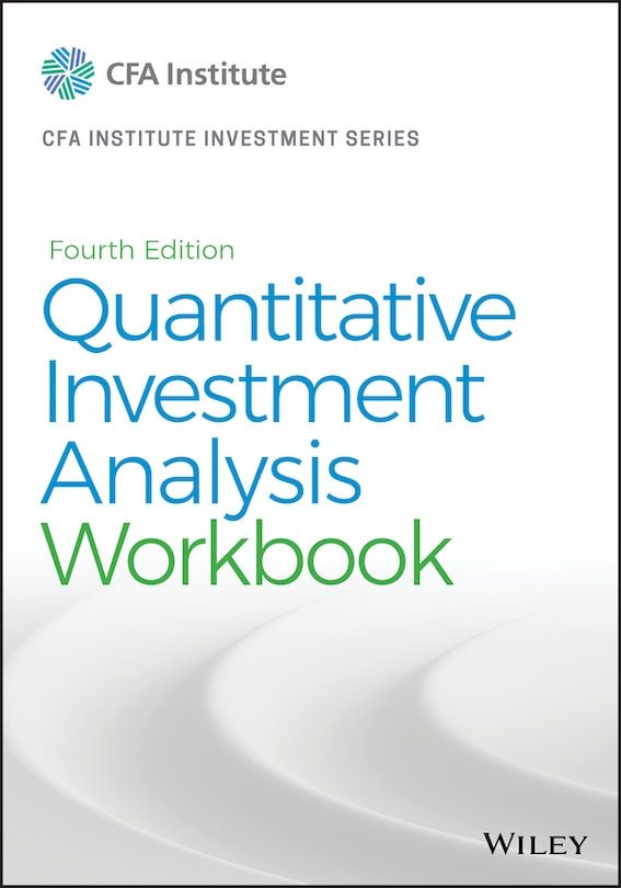 Front cover_Quantitative Investment Analysis, Workbook
