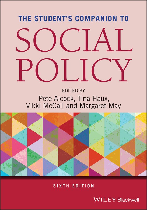 Front cover_The Student's Companion To Social Policy