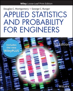 Front cover_Applied Statistics and Probability for Engineers, 7e WileyPLUS Card with Loose-leaf Set Single Term