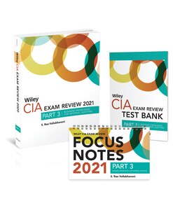 Wiley Cia Exam Review 2021 + Test Bank + Focus Notes: Part 3, Business Knowledge For Internal Auditing Set
