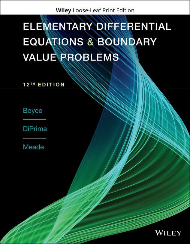 Front cover_Elementary Differential Equations And Boundary Value Problems