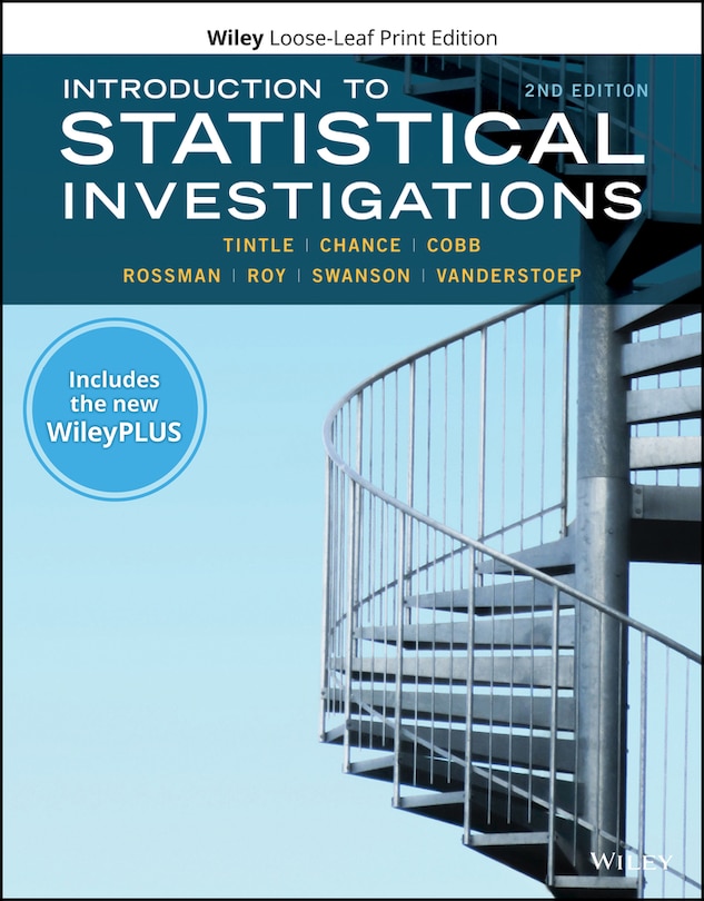 Front cover_Introduction to Statistical Investigations, 2e with WileyPLUS Card and Loose-leaf Set Multi-Term