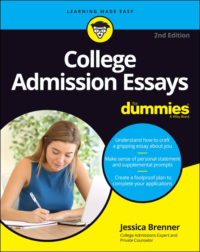 Front cover_College Admission Essays For Dummies