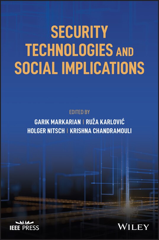 Front cover_Security Technologies and Social Implications
