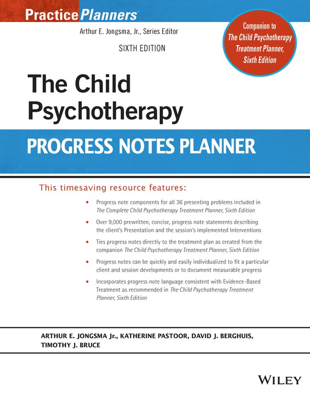 Front cover_The Child Psychotherapy Progress Notes Planner