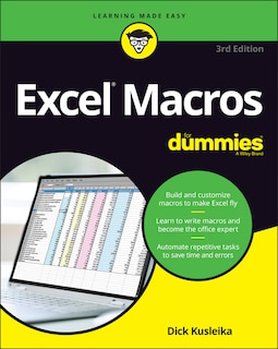 Front cover_Excel Macros For Dummies