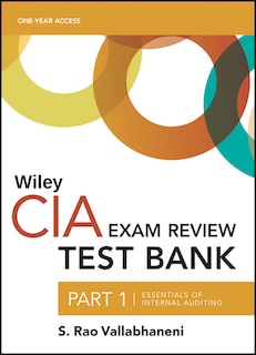 Couverture_Wiley Cia 2022 Part 1 Test Bank: Essentials Of Internal Auditing (1-year Access)