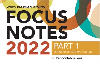 Front cover_Wiley CIA 2022 Focus Notes Part 1