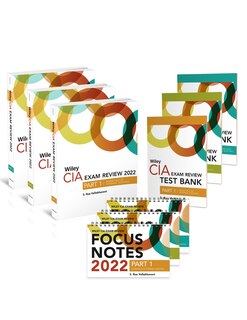 Wiley Cia 2022: Exam Review + Focus Notes + Test Bank Complete Set (2-year Access)