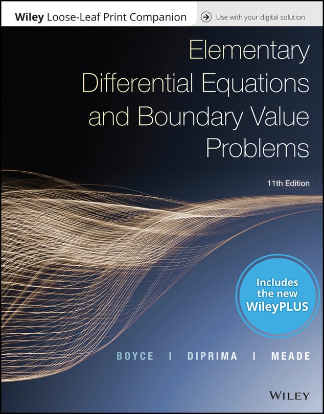 Elementary Differential Equations, 11e WileyPLUS Card and Loose-leaf Set Single Term