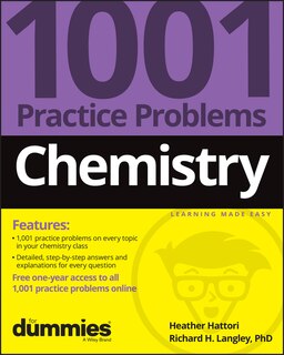 Front cover_Chemistry: 1001 Practice Problems For Dummies (+ Free Online Practice)