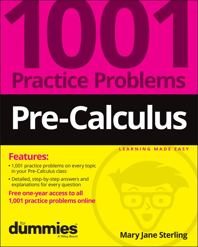 Couverture_Pre-calculus: 1001 Practice Problems For Dummies (+ Free Online Practice)