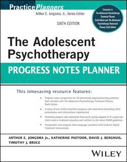 Couverture_The Adolescent Psychotherapy Progress Notes Planner