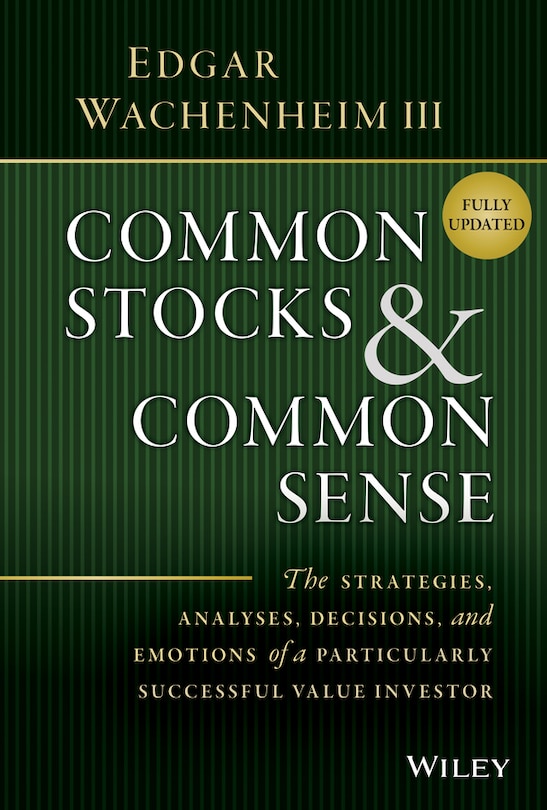 Front cover_Common Stocks and Common Sense