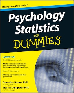Front cover_Psychology Statistics For Dummies