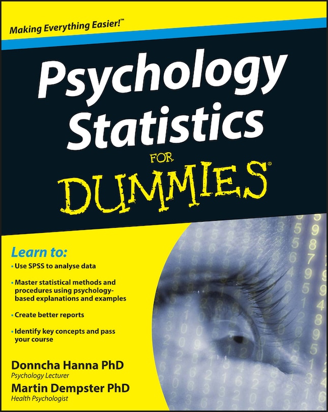 Front cover_Psychology Statistics For Dummies