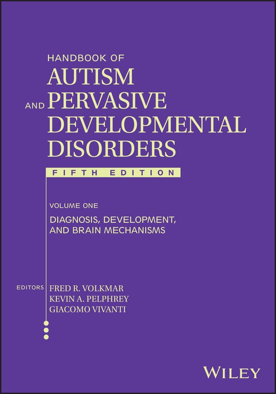 Couverture_Handbook of Autism and Pervasive Developmental Disorders, Volume 1