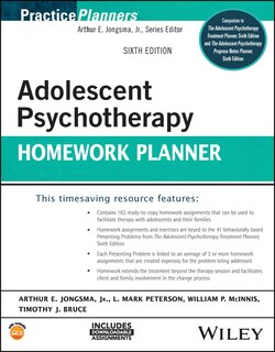 Front cover_Adolescent Psychotherapy Homework Planner