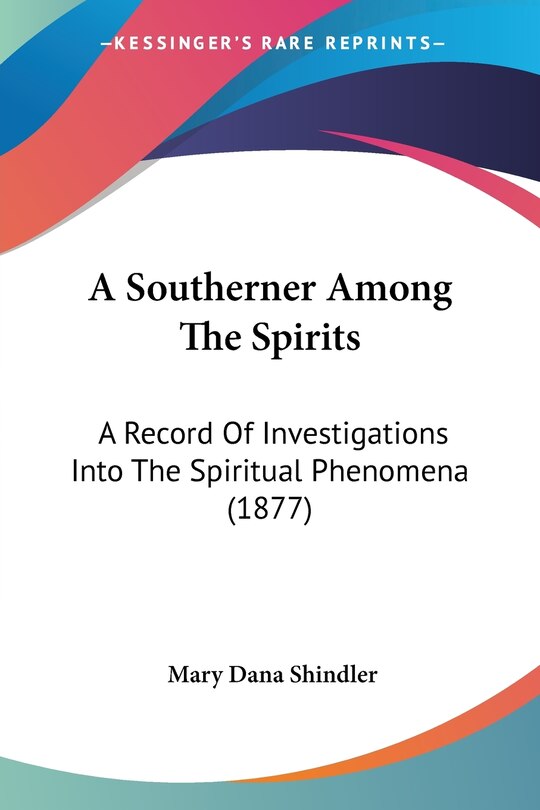 Front cover_A Southerner Among The Spirits