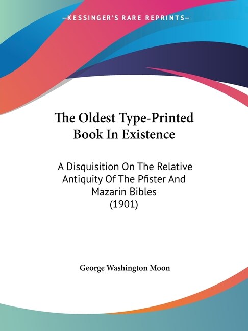 Front cover_The Oldest Type-Printed Book In Existence