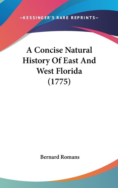 Couverture_A Concise Natural History Of East And West Florida (1775)